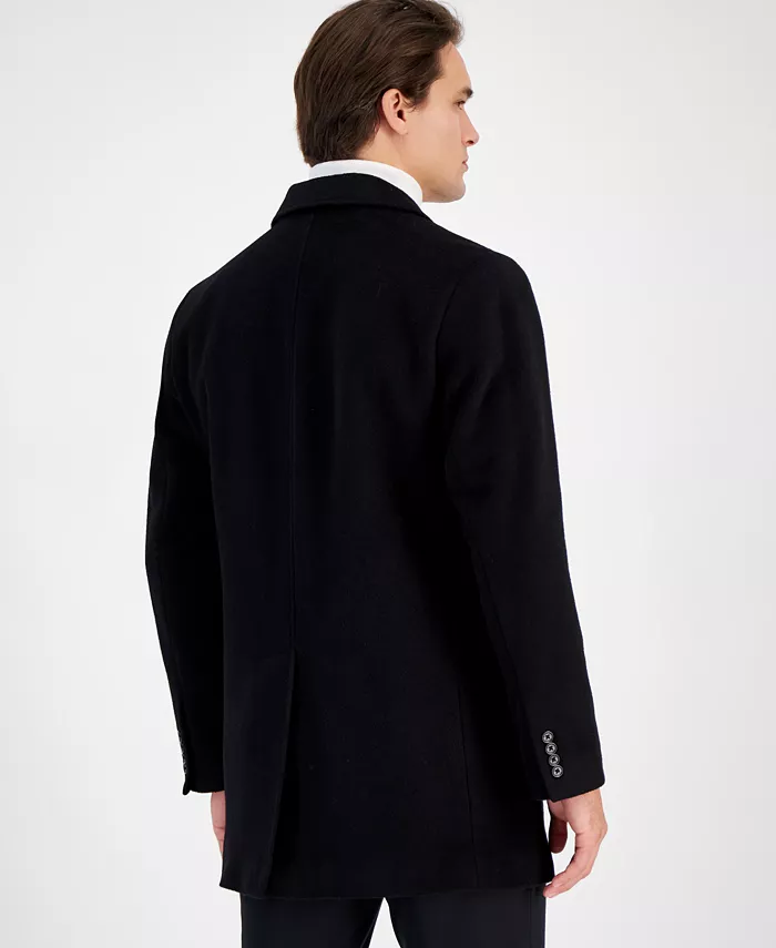 Men's Wool-Blend Car Coat - thumbnail 2