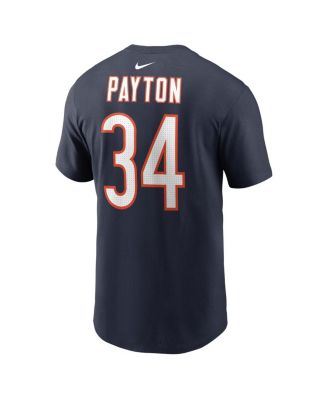 Men's Walter Payton Navy Chicago Bears Retired Player Name Number T-Shirt