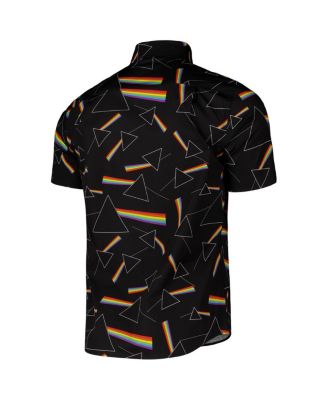 Men's Black Pink Floyd Dark Side of The Moon Button-Down Shirt