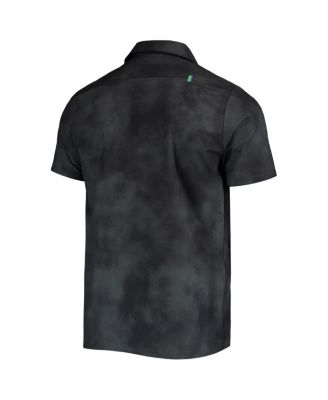 Men's Black Seattle Sounders FC Abstract Cloud Button-Up Shirt