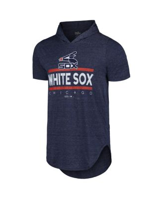Men's Navy Chicago White Sox Tri-Blend Hoodie T-Shirt