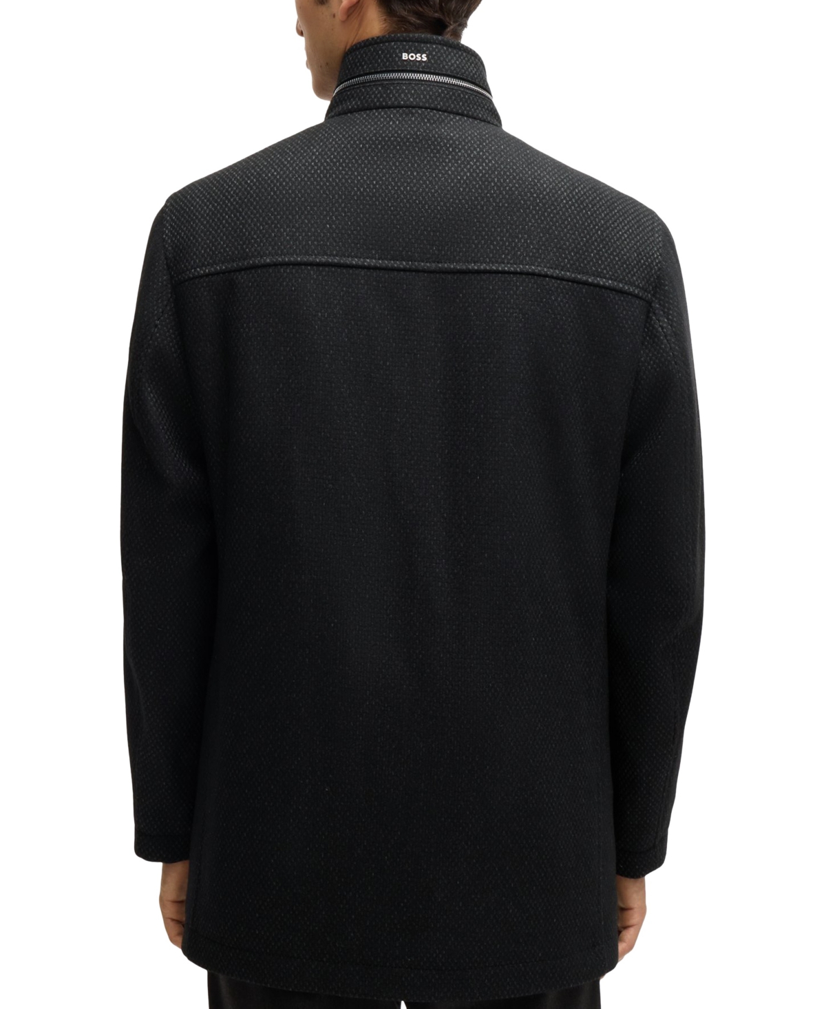 Hugo Boss Camron Coat In Black ModeSens