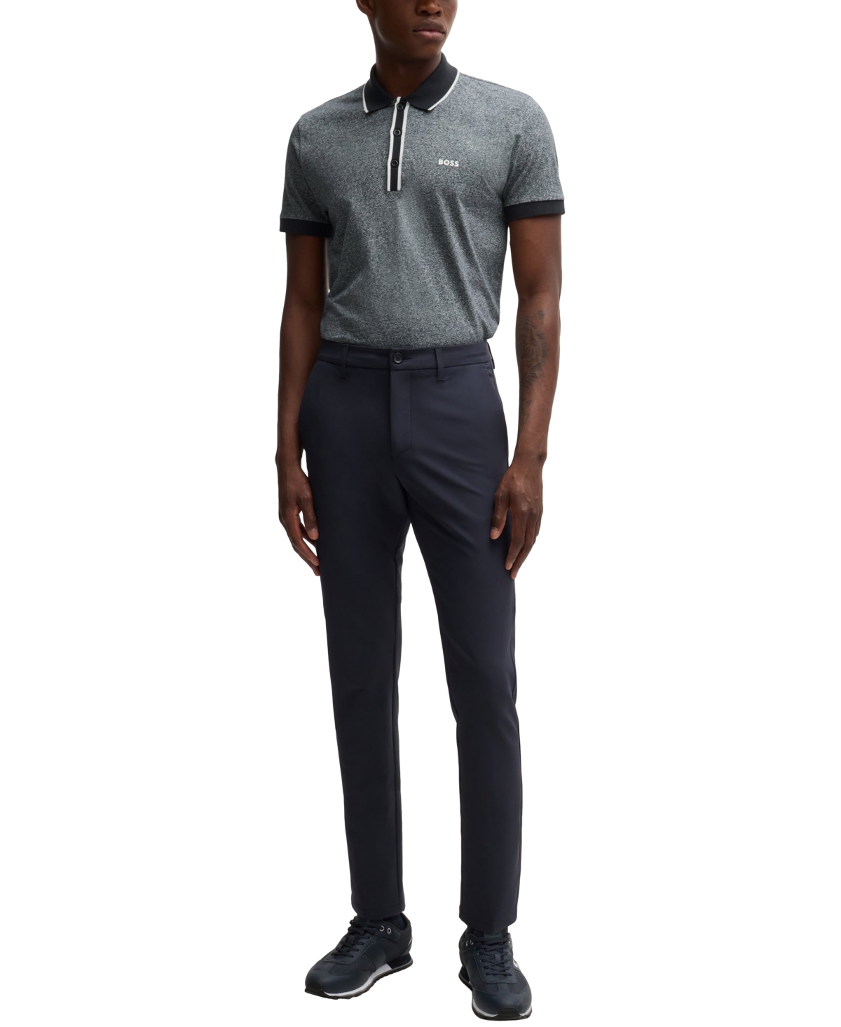 Boss by Hugo Boss Men's Striped Trim Polo Shirt