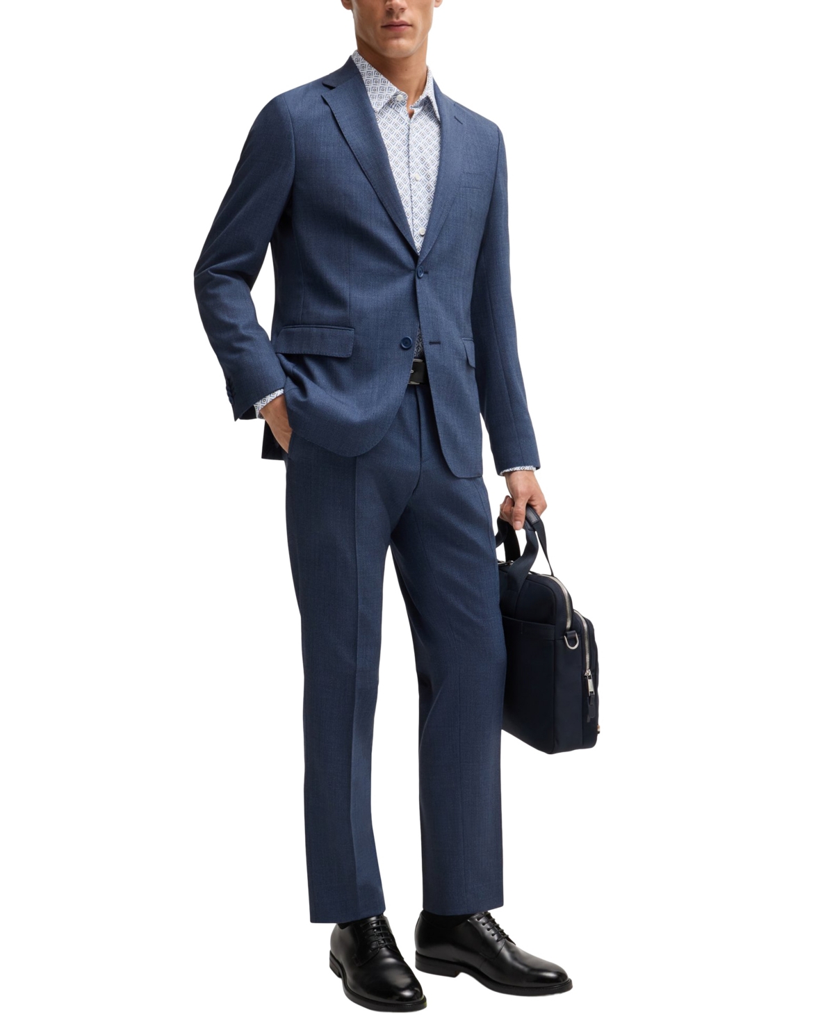 Boss by Hugo Boss Men's Printed Slim-Fit Dress Shirt