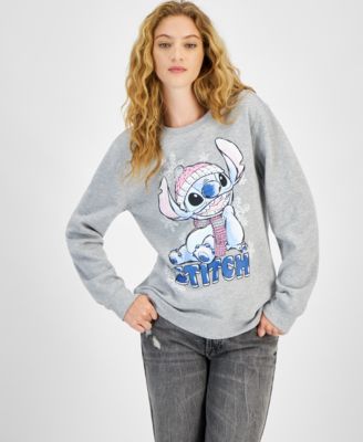 Disney - Juniors' Snow Stitch Crewneck Sweatshirt