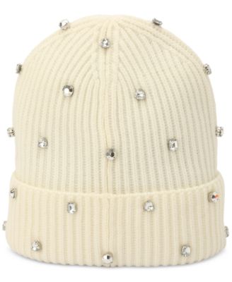 Women's Embellished Ribbed Beanie