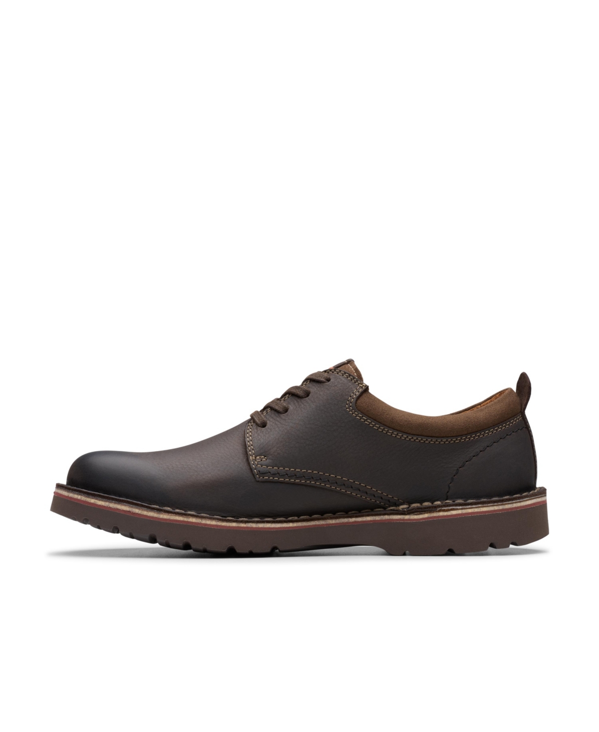 Clarks Collection Men's Eastridge Low Shoes In Dark Brown Leather