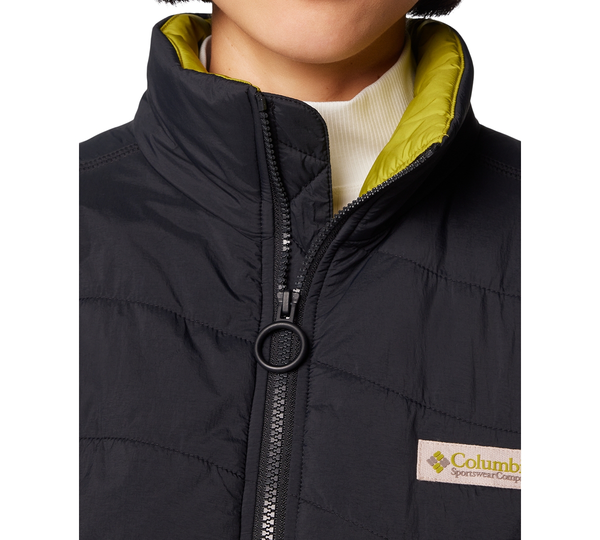 Shop Columbia Women's Wallowa Insulated Cropped Stand-collar Jacket In Black