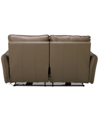 CLOSEOUT! Jekyns Leather Power Sofa, Created for Macy's