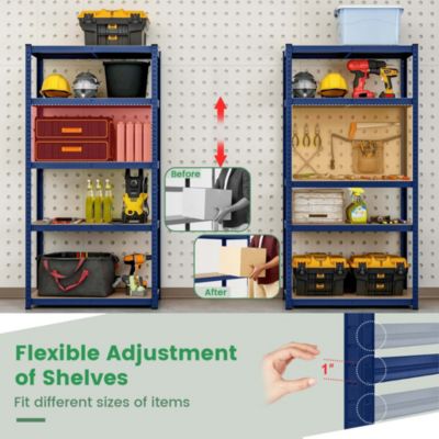 5 Tier Adjustable Garage Shelving Unit with 2000 lbs Max Load for Warehouse