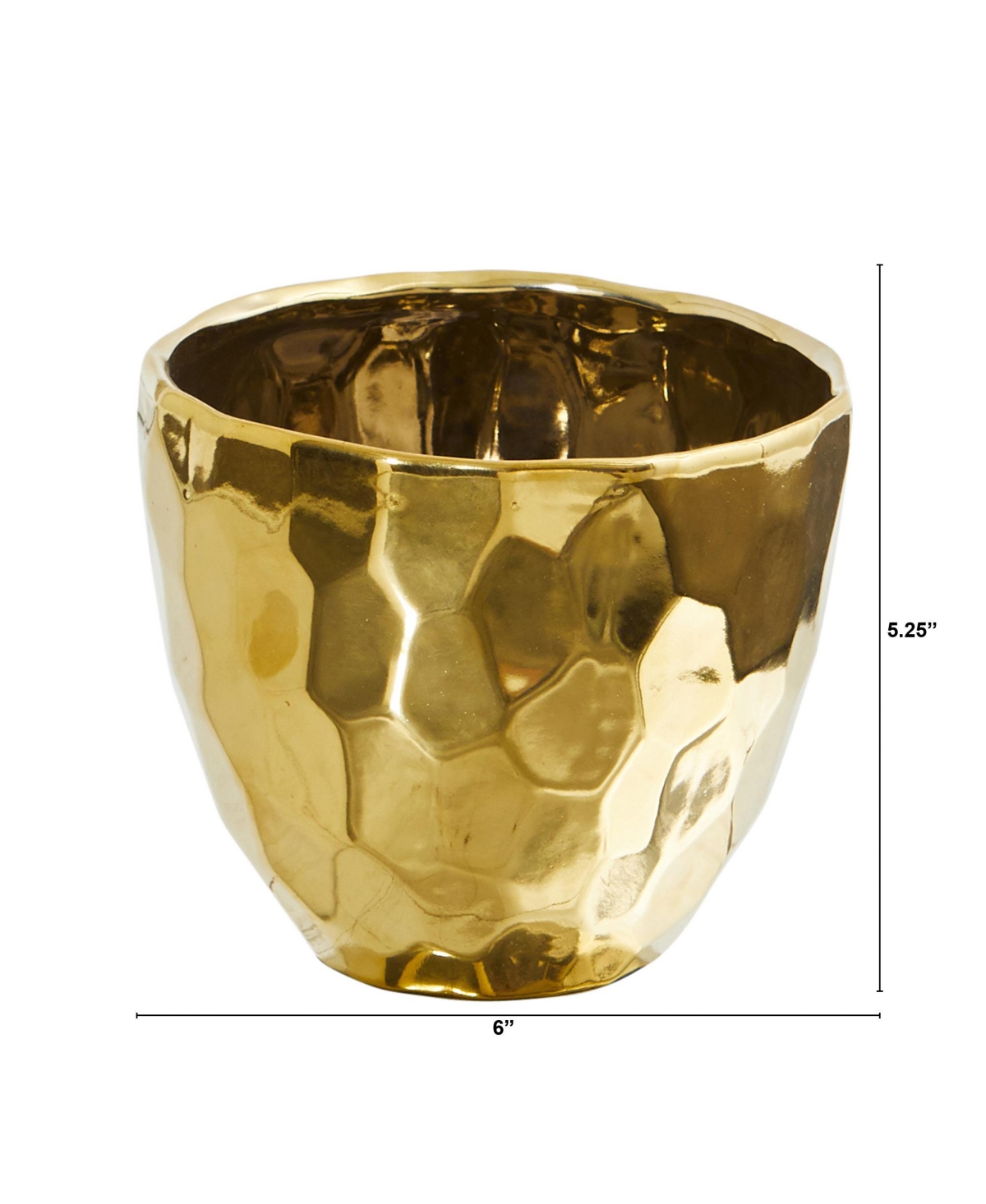 Slickblue Designer Gold Cylinder Vase Luxurious Home Decor Accent