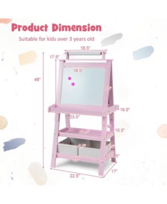 3-in-1 Double-Sided Storage Art Easel