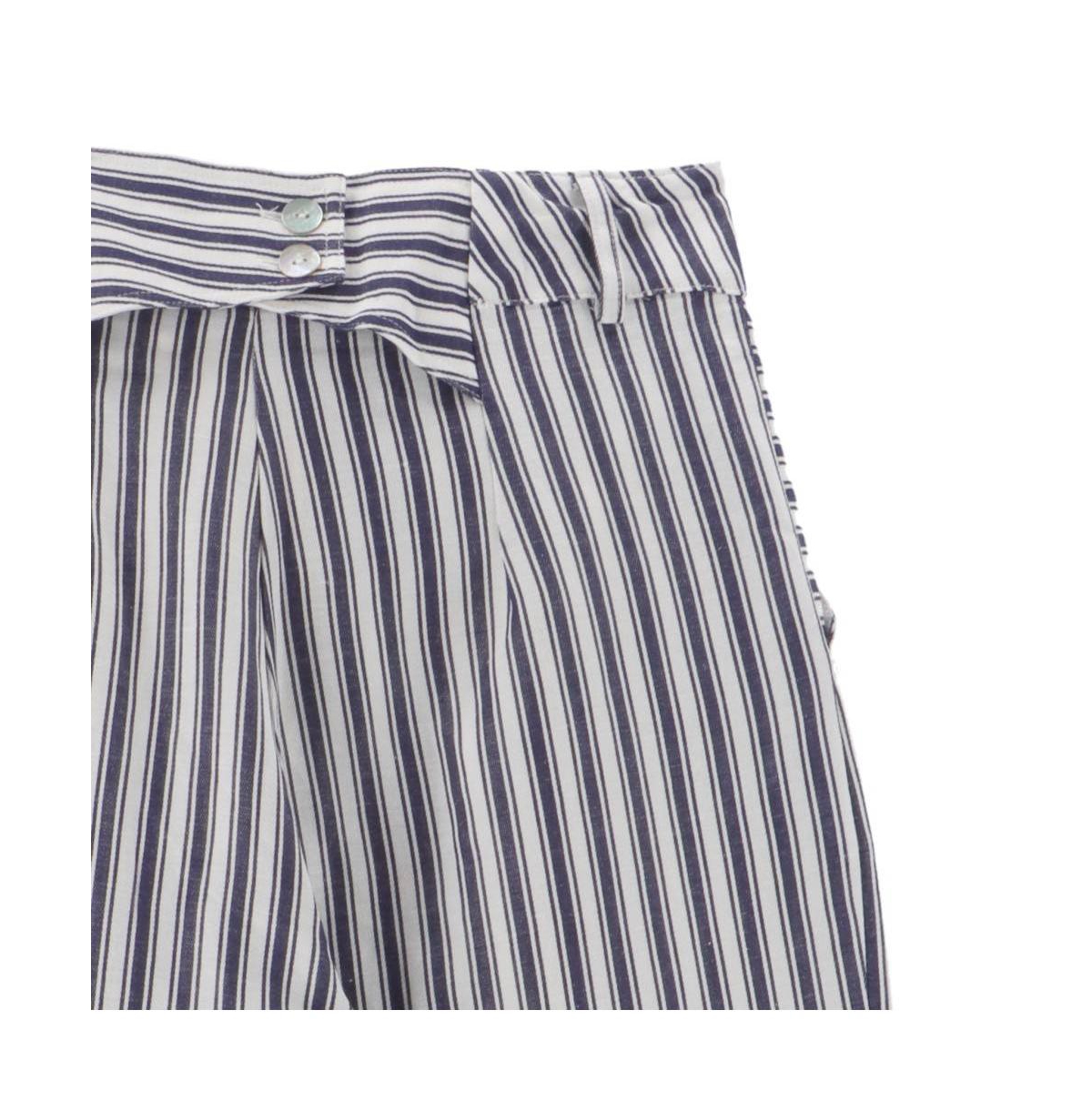 Alohas Women's Suzette Trousers - Stripes blue and white