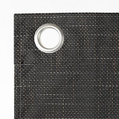 Kline Burlap Weave Thermal Extreme 100% Blackout Grommet Curtain Panel