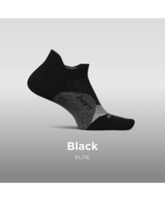 Elite Light Cushion No Show Tab Ankle Socks  -  Sport Sock with Targeted Compression
