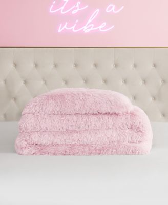 Shaggy Faux Fur 2-Pc. Comforter Set, Twin/Twin XL