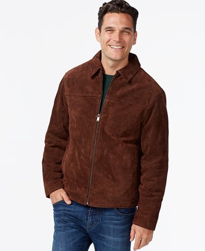 Boston Harbour Lay-Down Collar Suede Jacket