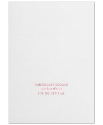 Silver Red Holiday Holiday Boxed Cards
