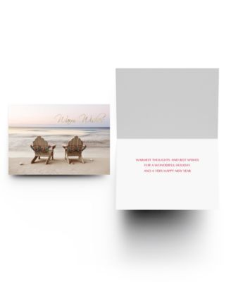 Chairs On Beach Holiday Boxed Cards