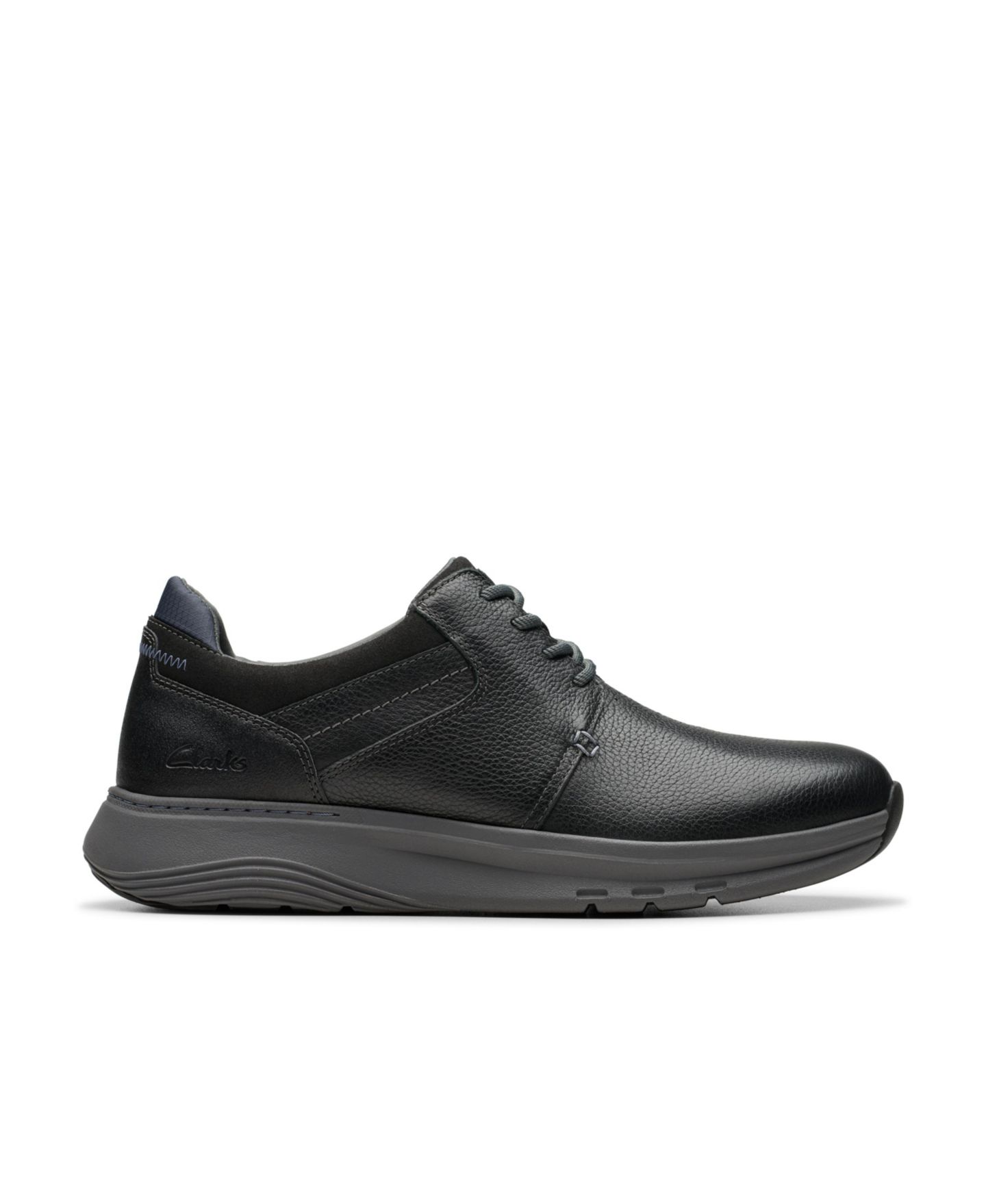 Мужские кроссовки Clarks Collection Motion Trek PT, цвет: Чёрный кожаный — фото 7