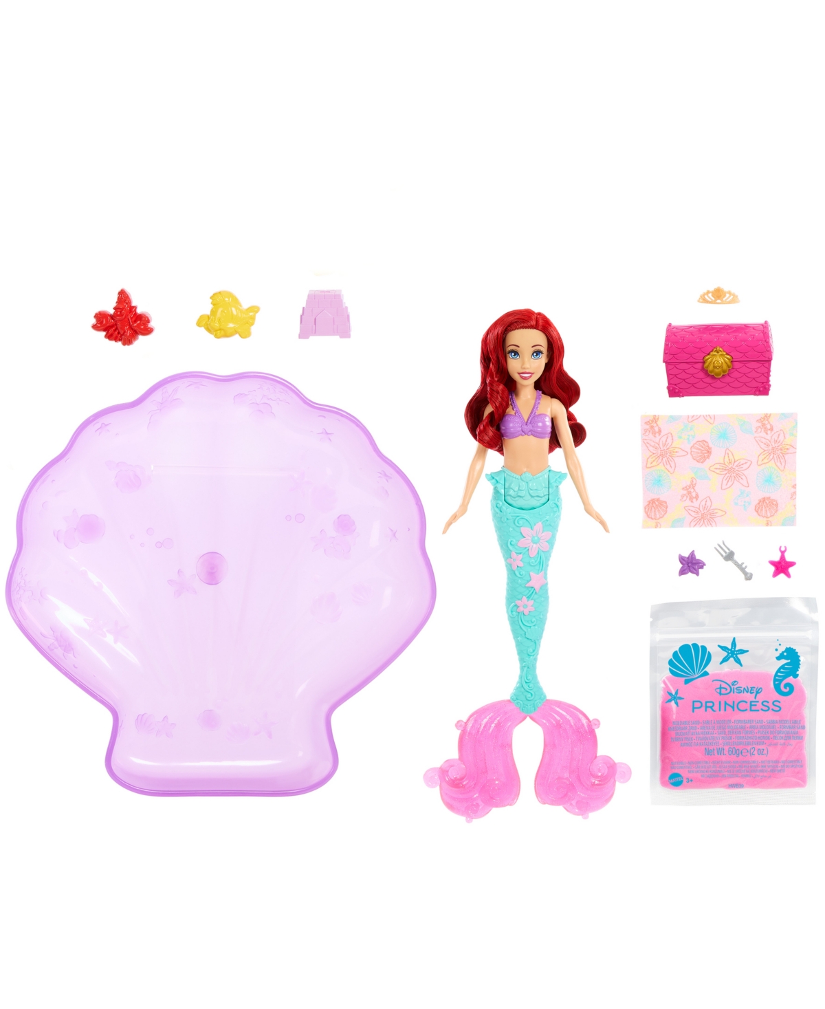 Shop Disney Princess Ariel Doll Pool Set With Moldable Sand In Multi-color