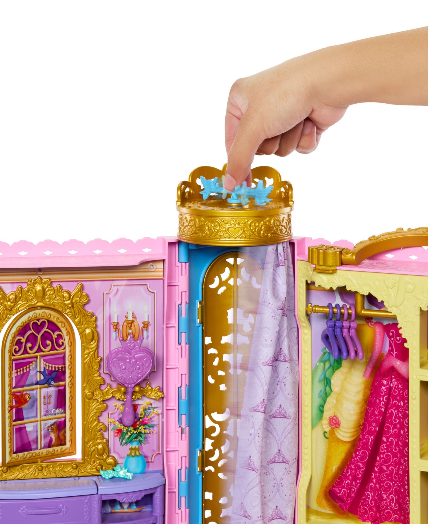 Гардеробная Disney Princess Ready for the Ball с туалетным столиком и 25 аксессуарами, 3+ — фото 5