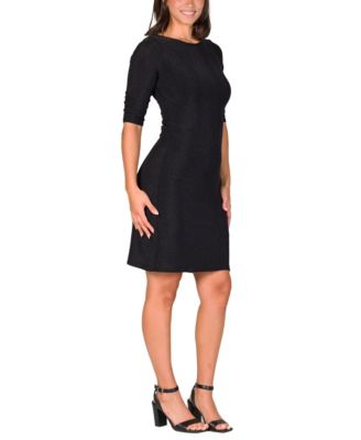 Women's Elbow Length Sleeve Bodycon Mini Party Dress