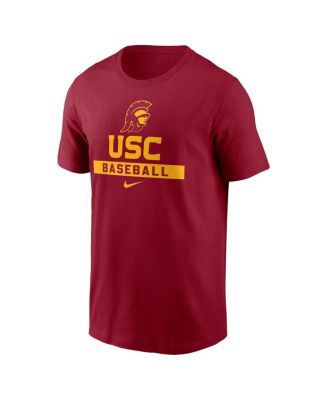 Men's Cardinal USC Trojans Baseball T-Shirt