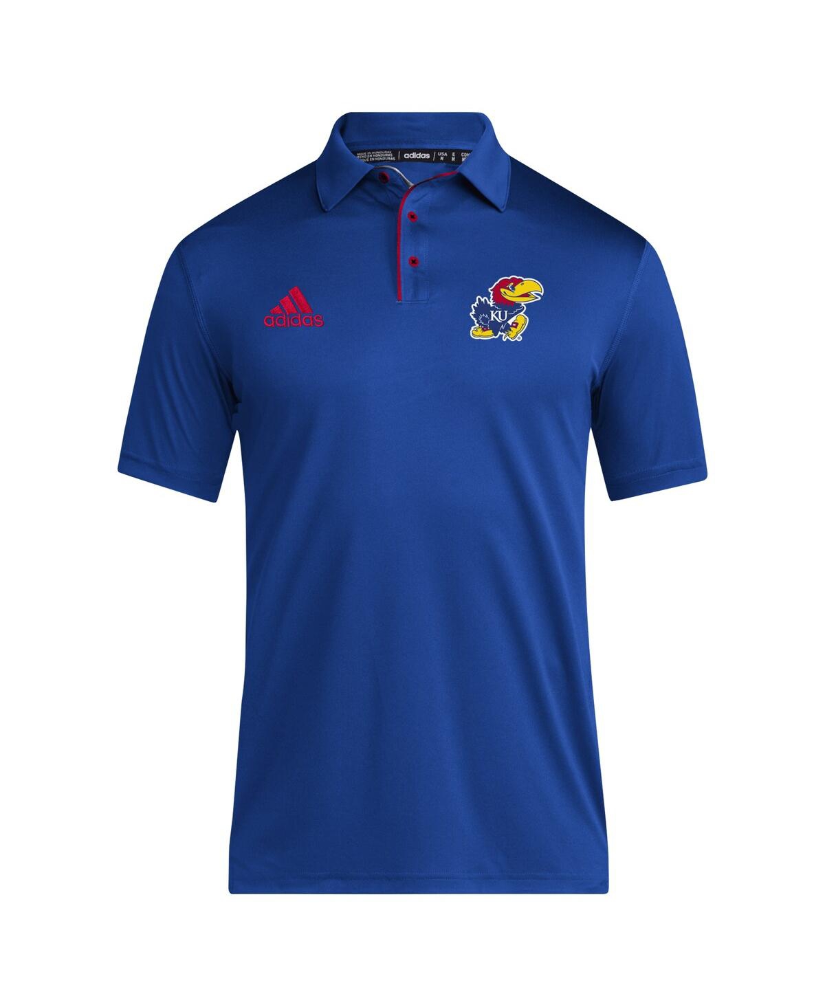Adidas Men'sKansas Jayhawks 2024 Coaches Aeroready Polo - Royal