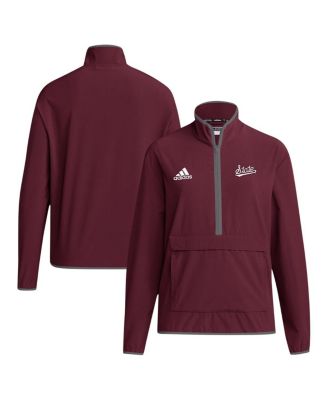Adidas Men's Maroon Mississippi State Bulldogs Coaches Sideline Half ...