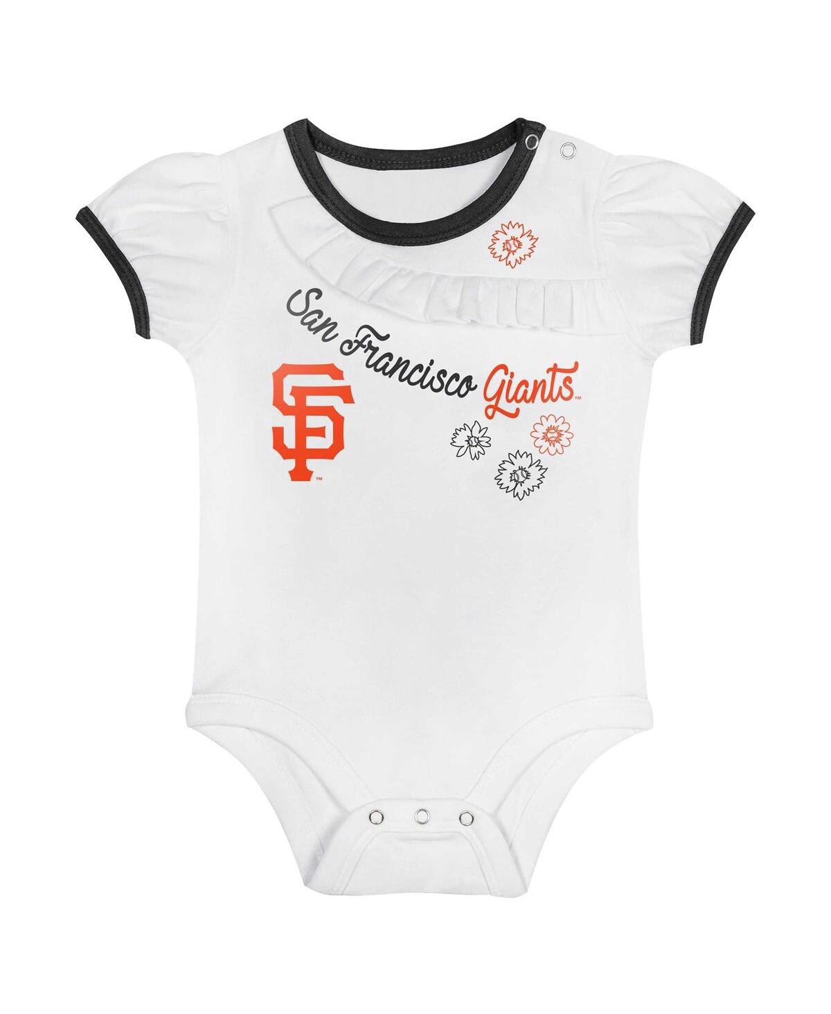 Outerstuff Baby Boys And Girls Chicago White Sox Sweet Bodysuit Skirt Set In Black,white