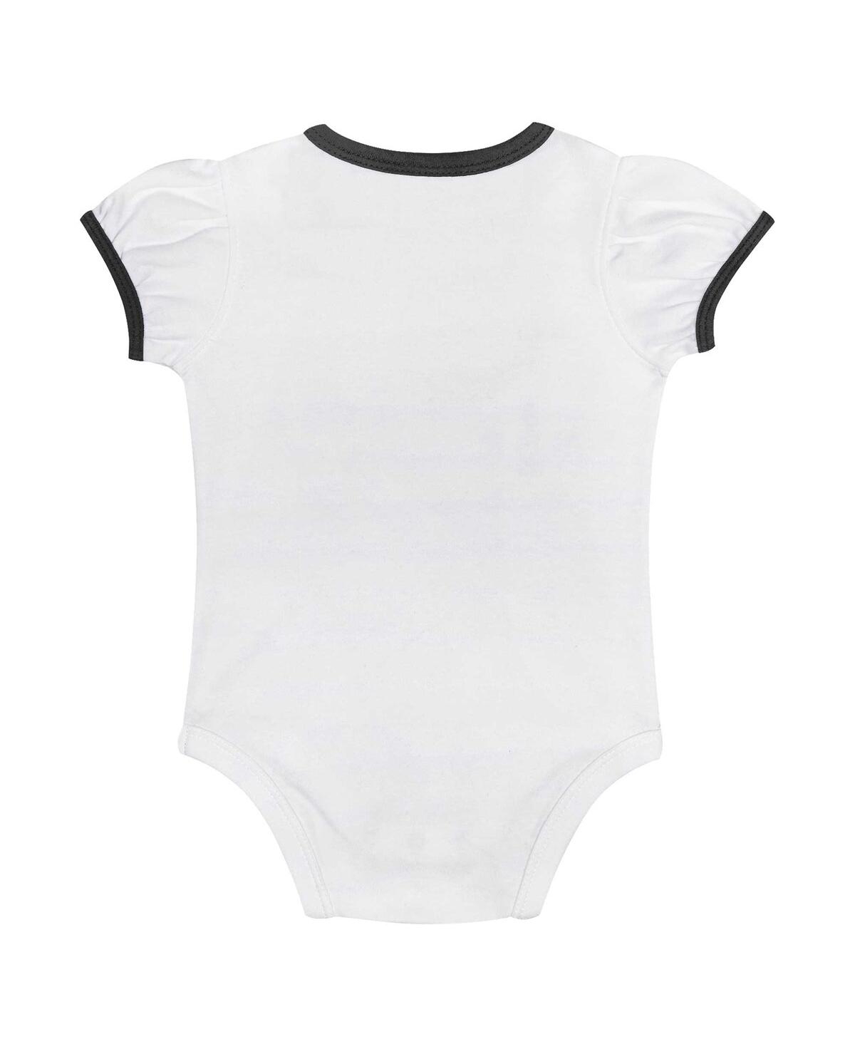 Outerstuff Baby Boys And Girls Chicago White Sox Sweet Bodysuit Skirt Set In Black,white