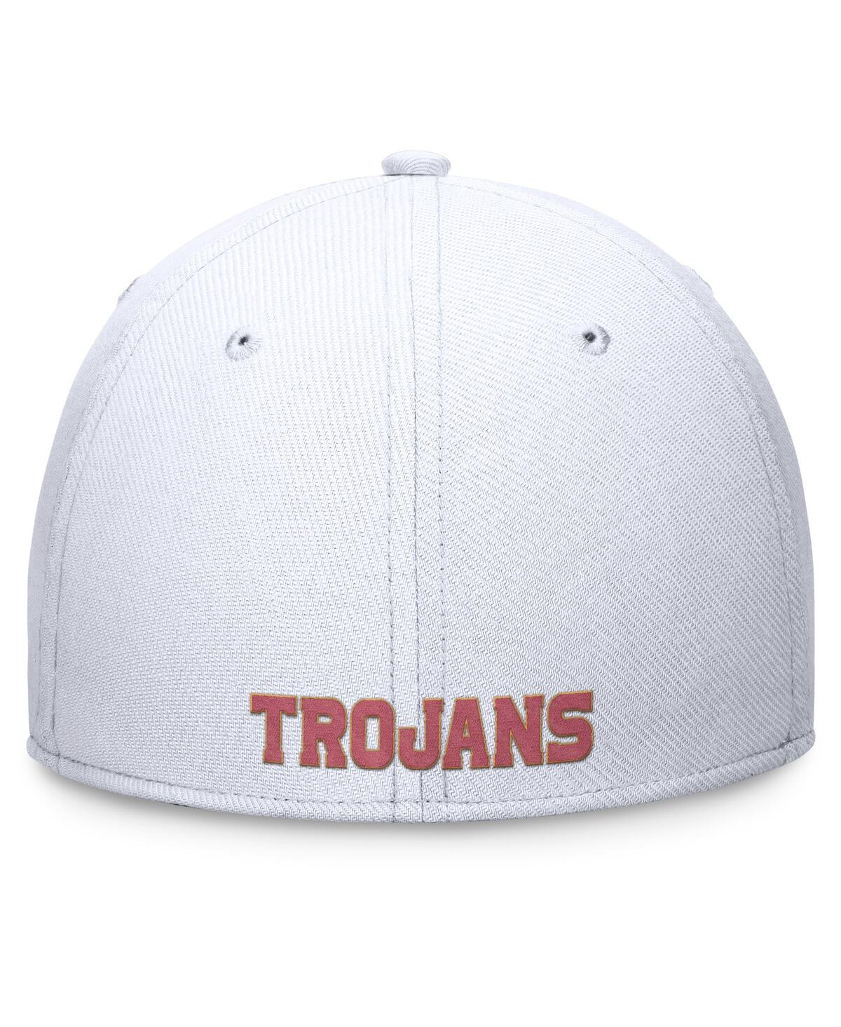 Nike Men's White Usc Trojans 2024 On-field Swoosh Flex Hat In White