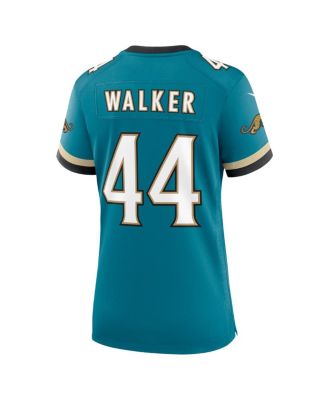 Women's Travon Walker Teal Jacksonville Jaguars Prowler Throwback Game Jersey