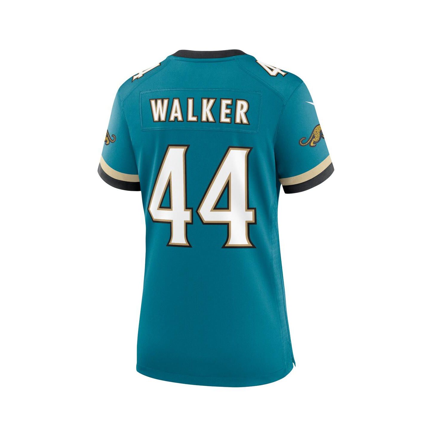 Женский топ Nike Travon Walker Teal Jacksonville Jaguars Prowler Throwback Game Jersey — фото 3