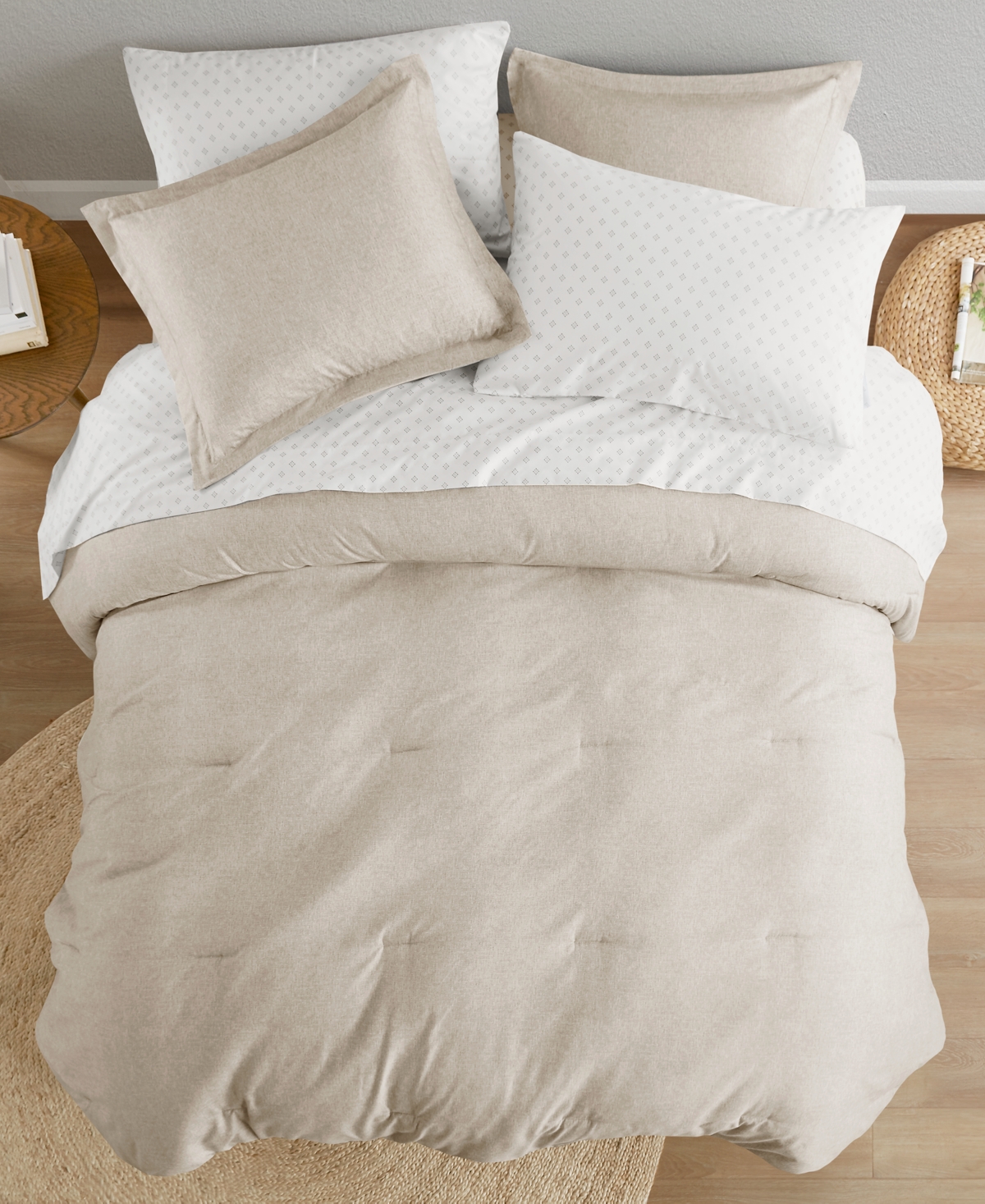 510 DESIGN CAMDEN CHAMBRAY 7-PIECE. COMFORTER SET, QUEEN 