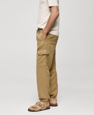 Men's Cotton-Linen Cargo Pants