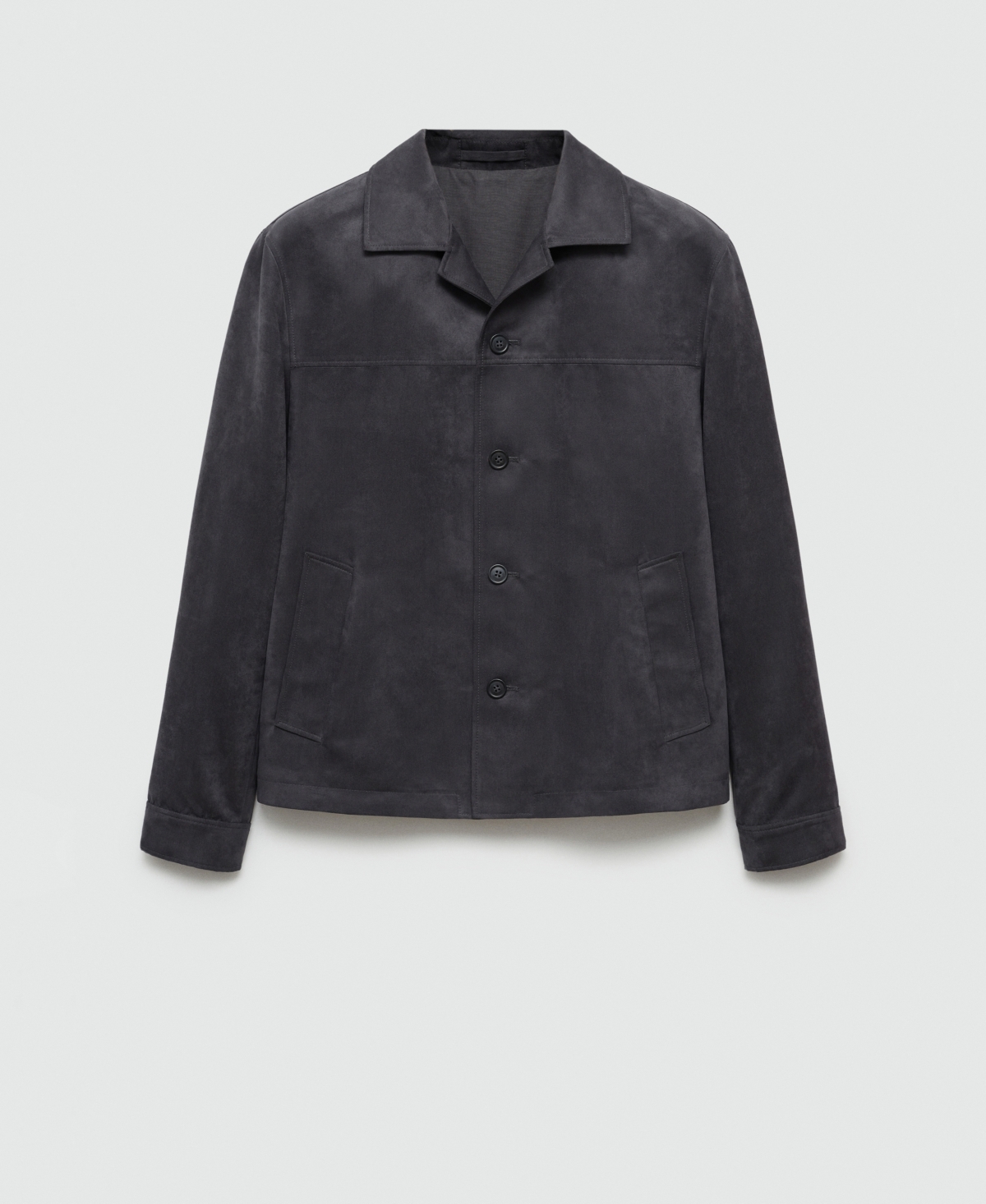 Mango Men's Suede Leather-Effect Overshirt