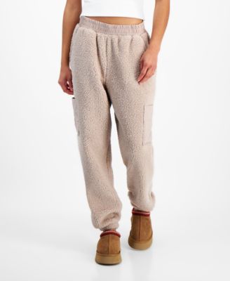 Juniors Sherpa Fleece Jogger Pants