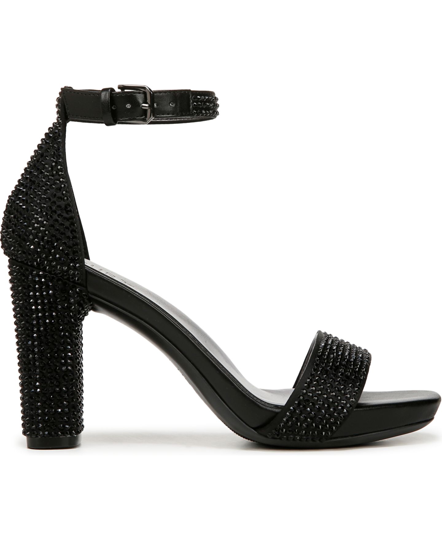 Женские сандалии Naturalizer Joy-Glitz Platform Dress Sandals, цвет: Чёрный атласный — фото 2