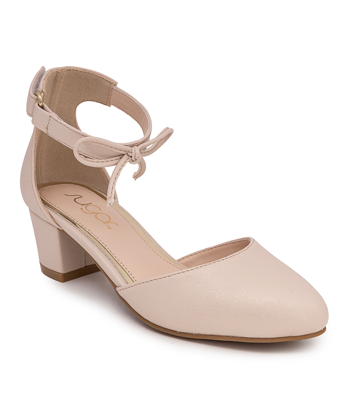 SUGAR LITTLE AND BIG GIRLS CREE CLOSED TOE DRESS HEEL 