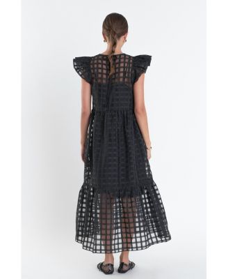 Women's Organza Midi Dress