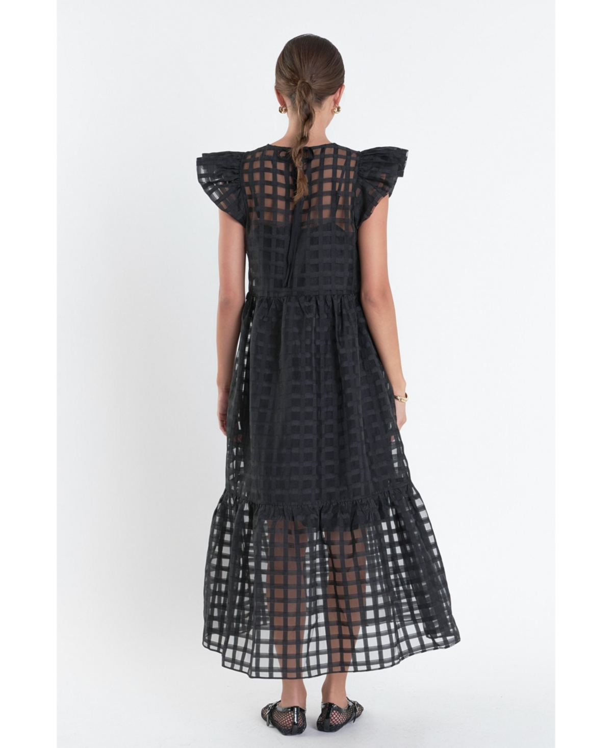 English Factory Women's Organza Midi Dress