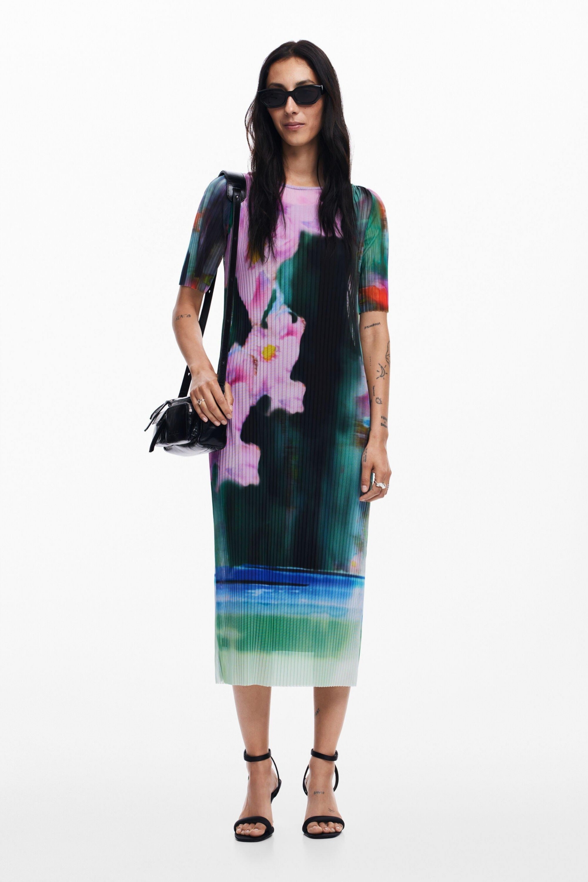 Women's Floral midi dress - Multi