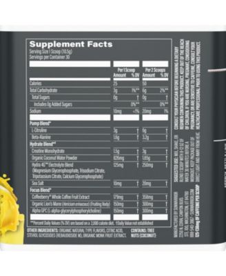 US Active Pre-Workout Tub, Yuzu Mango, 315gm