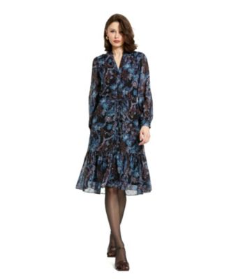 button up chiffon dress Black Chiffon Maxi Dress