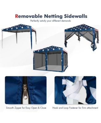 10 x 10 Feet Pop-up Canopy Tent Gazebo Canopy for Outdoor