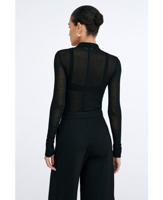 Women's Alicia Sheer Turtleneck
