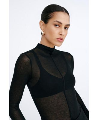 Women's Alicia Sheer Turtleneck
