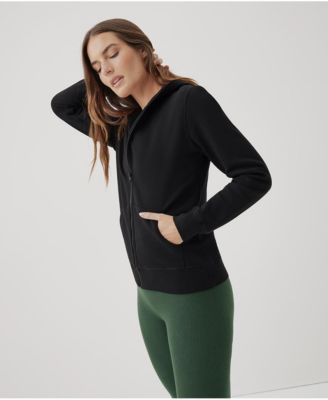 Women's Organic Cotton Cloud Brushed Fleece Zip Hoodie